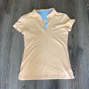 Tommy Hilfiger muted orange polo size S